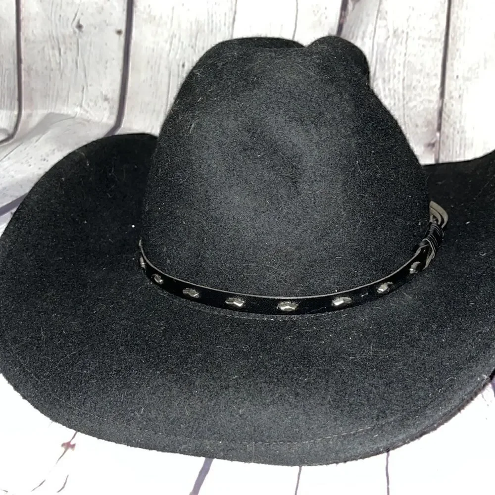 Rodeo King - Black Western Hat - Size M